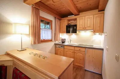 Küche/Küchenzeile in der Unterkunft Ferienwohnung Königsleiten 251 - Top OG