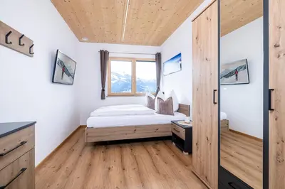 Ein Bett oder Betten in einem Zimmer der Unterkunft Apart Traumblick