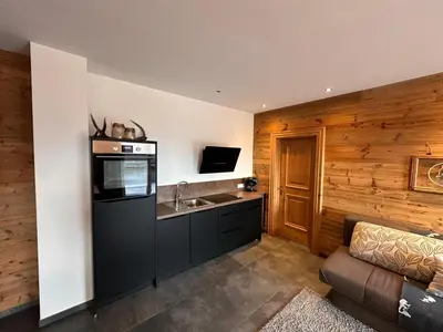Küche/Küchenzeile in der Unterkunft Apartments Oberkofler