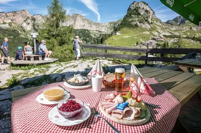 Essen in der Pension oder in der Nähe