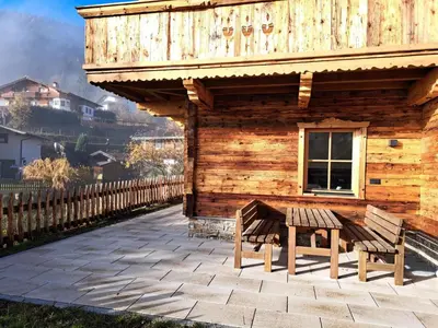 Ein allgemeiner Bergblick oder ein Berglick von der Ferienwohnung aus