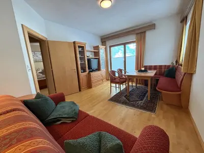 Ein Sitzbereich in der Unterkunft MB Apartment