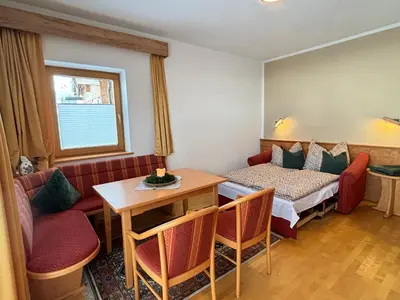 Ein Sitzbereich in der Unterkunft MB Apartment