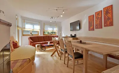 TV/Unterhaltungsangebot in der Unterkunft Ferienhaus Siglinde