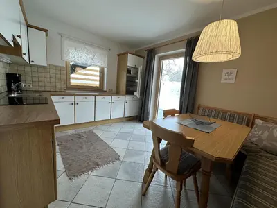 Küche/Küchenzeile in der Unterkunft Apartment Troger