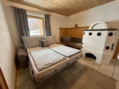 Ein Bett oder Betten in einem Zimmer der Unterkunft Apartment Troger