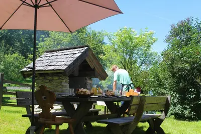 Ein Garten an der Unterkunft Stöcklgut Apartment