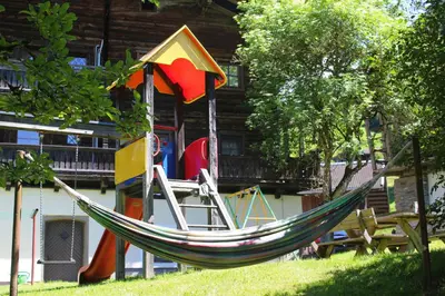 Ein Kinderspielbereich in der Unterkunft Stöcklgut Apartment