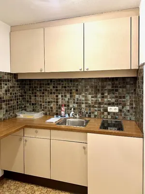 Küche/Küchenzeile in der Unterkunft Apartments Max & Moritz