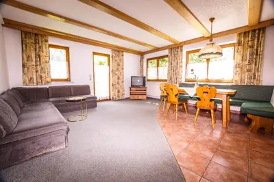 Ein Sitzbereich in der Unterkunft Appartement Winkler