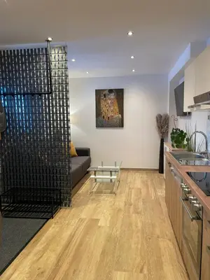 Küche/Küchenzeile in der Unterkunft Ferienwohnung Eder
