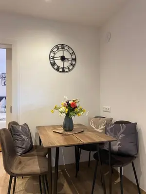 Ein Sitzbereich in der Unterkunft Ferienwohnung Eder
