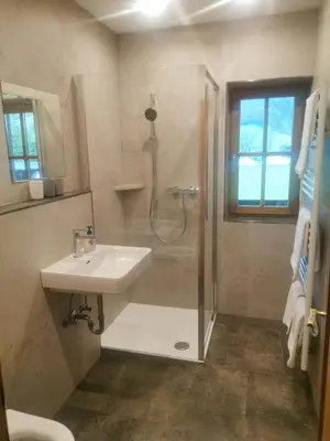 Ein Badezimmer in der Unterkunft Ferienwohnung Eder