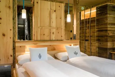 Ein Bett oder Betten in einem Zimmer der Unterkunft mama thresl