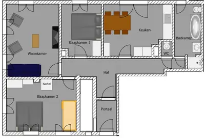 Grundriss der Unterkunft Apartments Pihapperhof