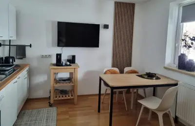 Küche/Küchenzeile in der Unterkunft Appartement Fohringer