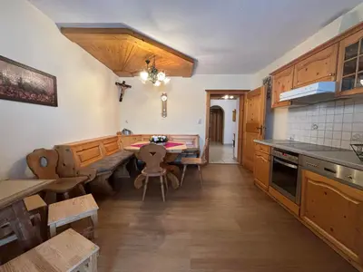 Küche/Küchenzeile in der Unterkunft Zillerbruggerhof