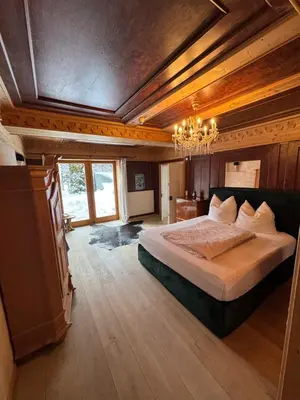 Ein Bett oder Betten in einem Zimmer der Unterkunft Alpines Appartement in Reith bei Kitzbühel