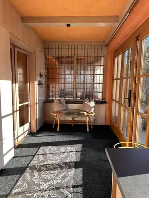 Ein Sitzbereich in der Unterkunft Villa Marianne