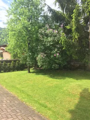 Ein Garten an der Unterkunft Haus Alpenrose