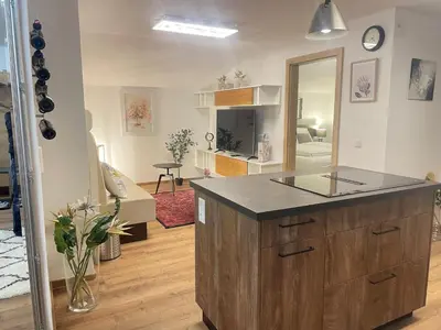 Küche/Küchenzeile in der Unterkunft Komfort-Apartments Waidring