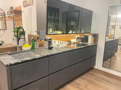 Küche/Küchenzeile in der Unterkunft Komfort-Apartments Waidring