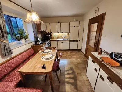 Küche/Küchenzeile in der Unterkunft Ferienwohnung Söllner