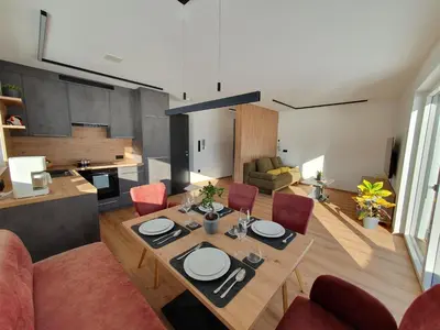 Küche/Küchenzeile in der Unterkunft Zillernest Apartment