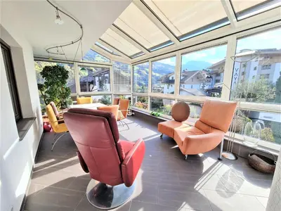Ein Sitzbereich in der Unterkunft Zillertal Center Apartment Villa