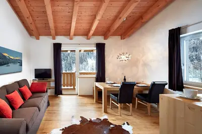Ein Sitzbereich in der Unterkunft Kitz Mountain Living