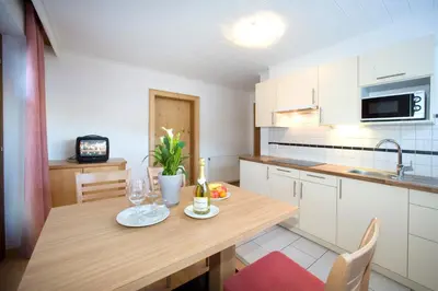 Küche/Küchenzeile in der Unterkunft Michi's Appartements