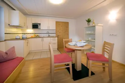 Küche/Küchenzeile in der Unterkunft Michi's Appartements