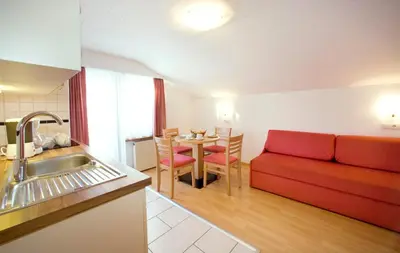 Ein Sitzbereich in der Unterkunft Michi's Appartements