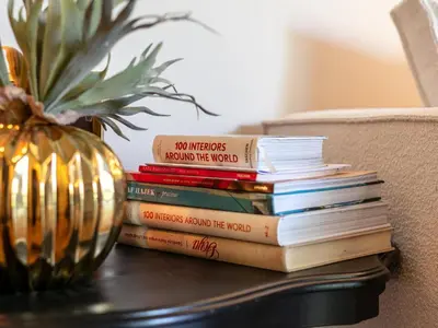Die Bibliothek in der Ferienwohnung