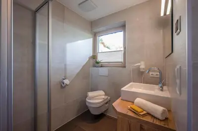 Ein Badezimmer in der Unterkunft Gästehaus Rauch