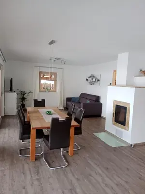 Ein Sitzbereich in der Unterkunft Ferienwohnung Ortner