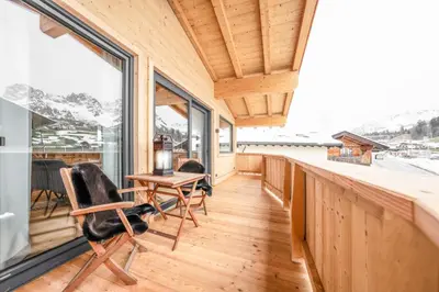 Ein Balkon oder eine Terrasse in der Unterkunft Casa Goingsport