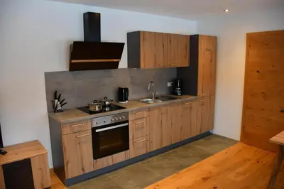 Küche/Küchenzeile in der Unterkunft Appartement Jochblick