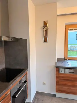 Küche/Küchenzeile in der Unterkunft Ferienwohnung Gipfelreich