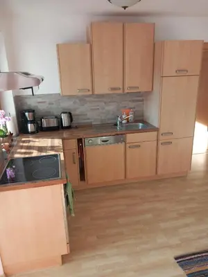 Küche/Küchenzeile in der Unterkunft Haus am Waldrand