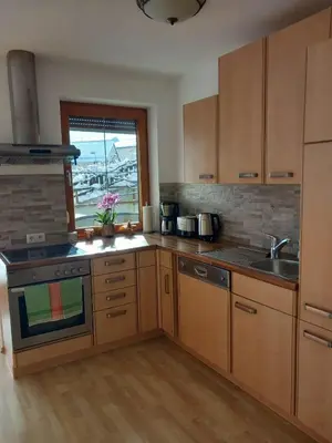 Küche/Küchenzeile in der Unterkunft Haus am Waldrand