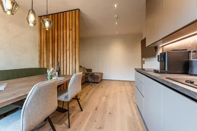 Küche/Küchenzeile in der Unterkunft Jaggling Appartements