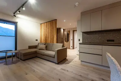 Küche/Küchenzeile in der Unterkunft Jaggling Appartements