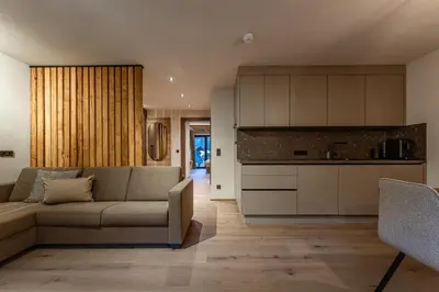 Küche/Küchenzeile in der Unterkunft Jaggling Appartements