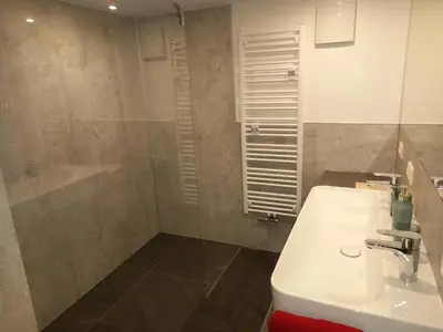 Ein Badezimmer in der Unterkunft Hennleiten Hof
