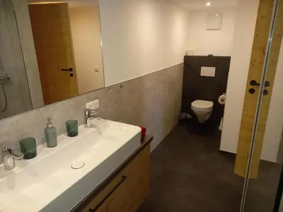Ein Badezimmer in der Unterkunft Hennleiten Hof