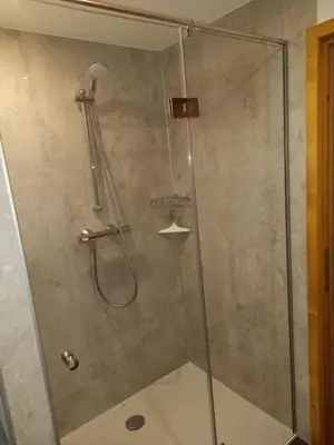 Ein Badezimmer in der Unterkunft Hennleiten Hof