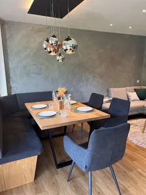 Ein Sitzbereich in der Unterkunft GreenView Appartement