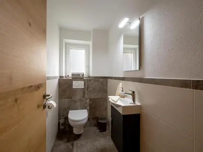 Ein Badezimmer in der Unterkunft Ferienwohnung Emmerenzia