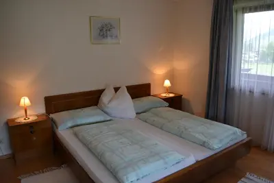 Ein Bett oder Betten in einem Zimmer der Unterkunft Pension Foidl